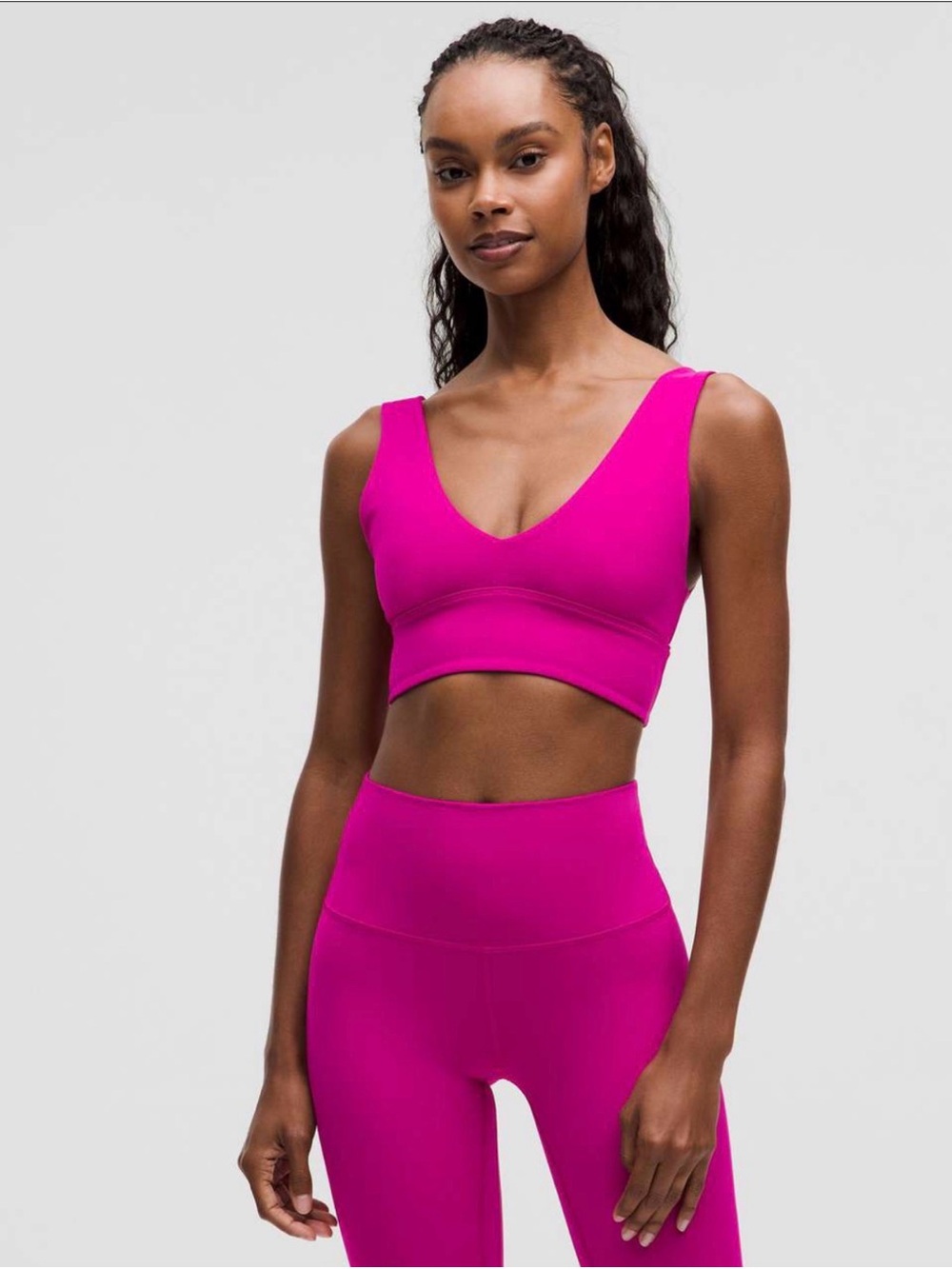 lululemon athletica V-Neck Align A/B Cup - Raspberry - Size 6